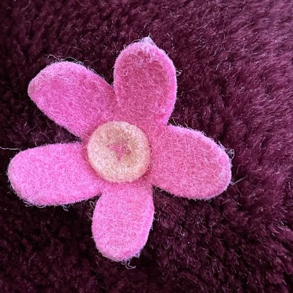 Children’s Place fuzzy burgundy winter jacket 24 months - Picture 4 of 7